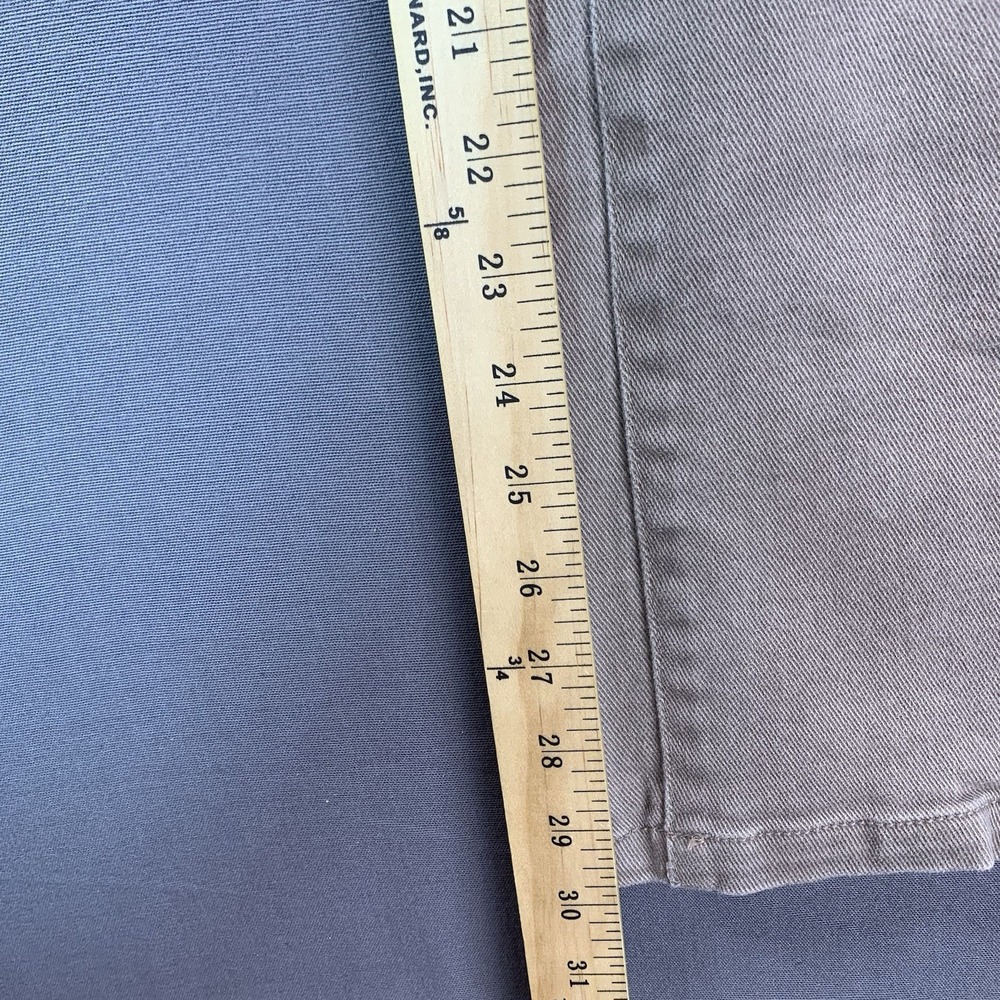Liz Claiborne Jeans Womens 12 Beige Light Wash Mid Rise Bootcut Stretch 34x30 - Picture 13 of 15